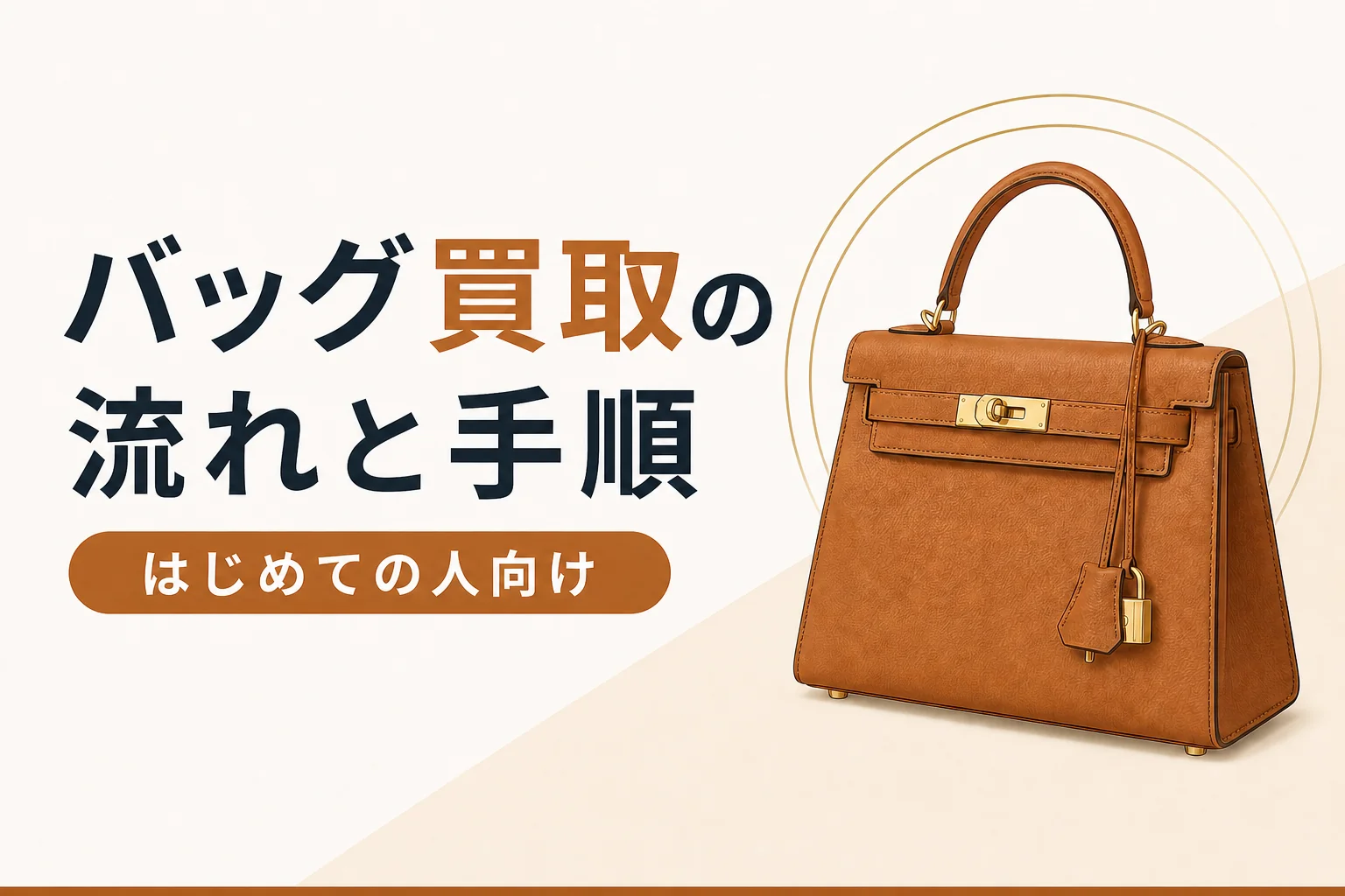 バッグ買取の流れと手順を解説する記事のアイキャッチ